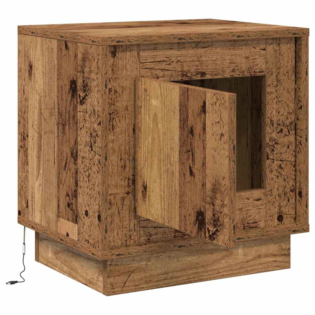 Natskab 2 pcs Gammelt træ 44 x 34,5 x 45 cm Konstrueret træ