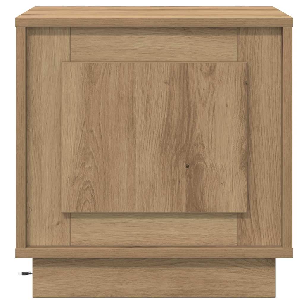 Natskab 2 pcs Artisan Egetræ 44 x 34,5 x 45 cm Konstrueret træ