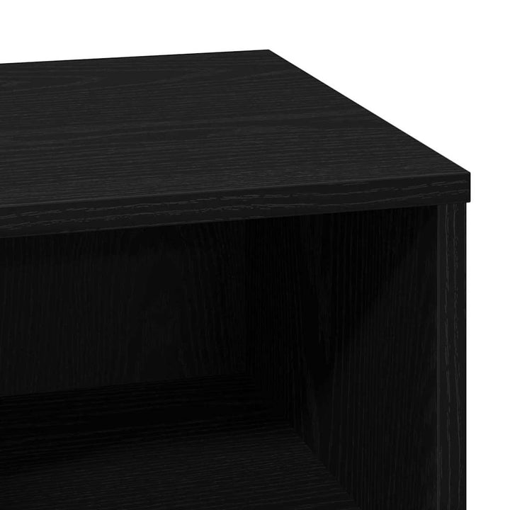 Natskab 2 pcs Sort eg 50 x 34,5 x 50 cm. Konstrueret træ