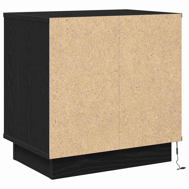 Natskab 2 pcs Sort eg 50 x 34,5 x 50 cm. Konstrueret træ
