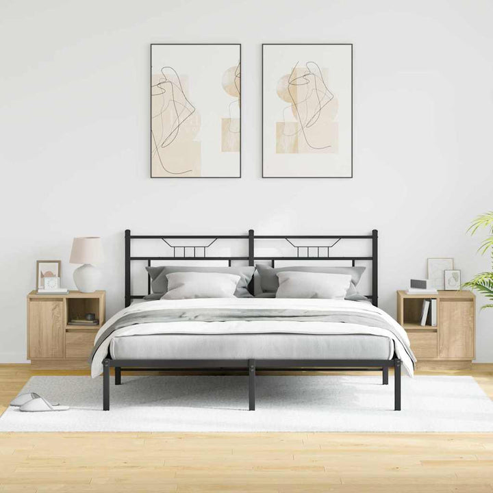 Natskab 2 pcs Sonoma eg 50 x 34,5 x 50 cm. Konstrueret træ