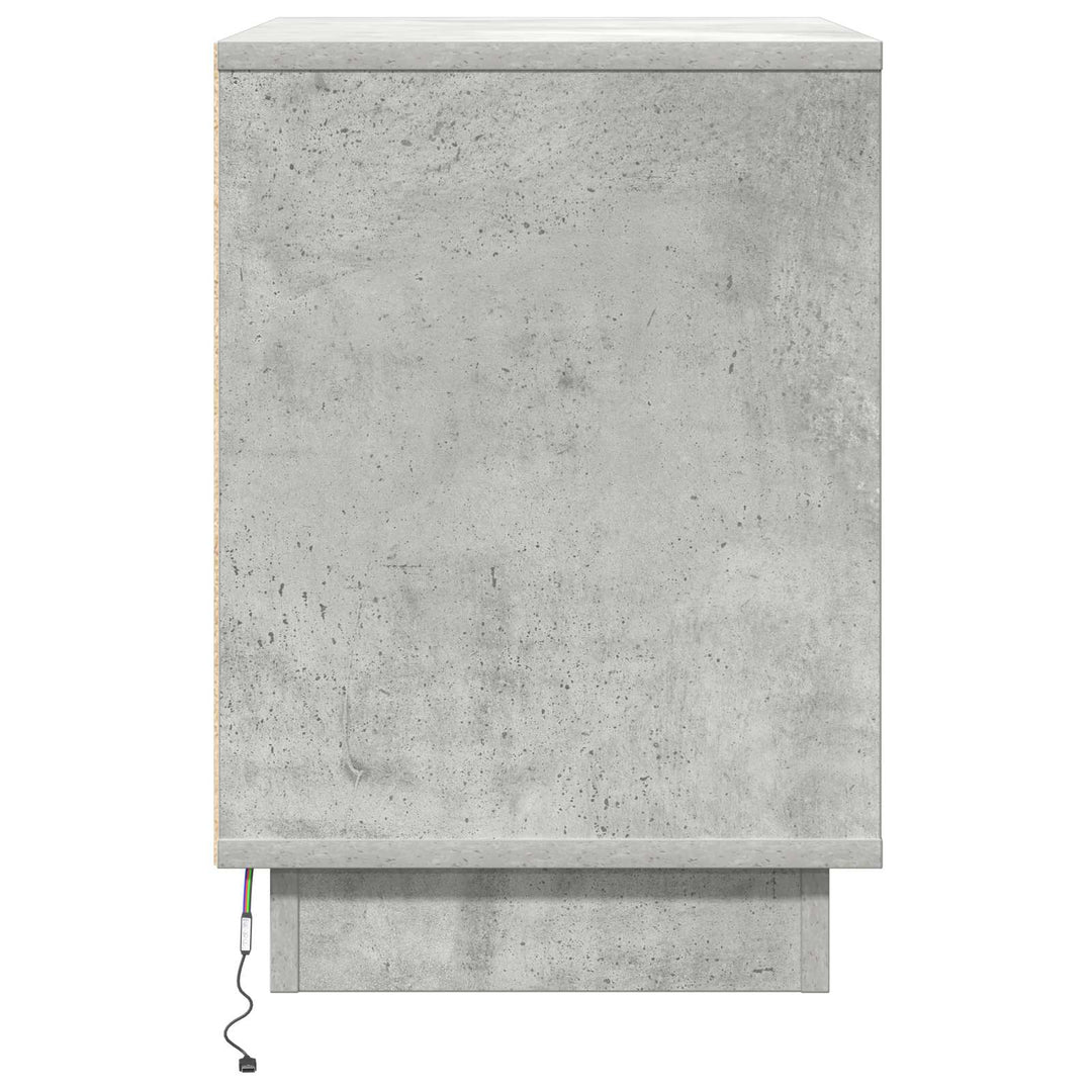 Natskab med skuffe Beton Grå 50 x 34,5 x 50 cm. Konstrueret træ