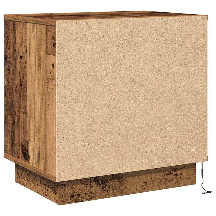 Natskab 2 pcs Gammelt træ 50 x 34,5 x 50 cm. Konstrueret træ