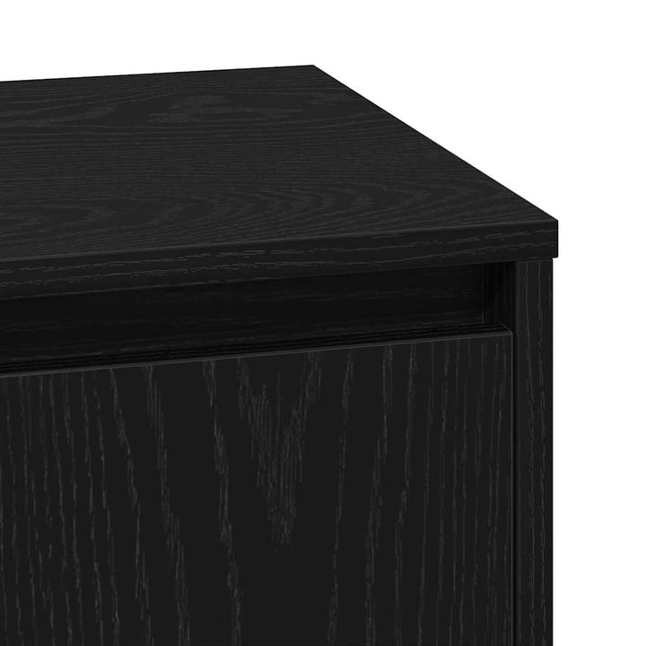 Natskab 2 pcs Sort eg 39 x 34,5 x 50 cm Konstrueret træ