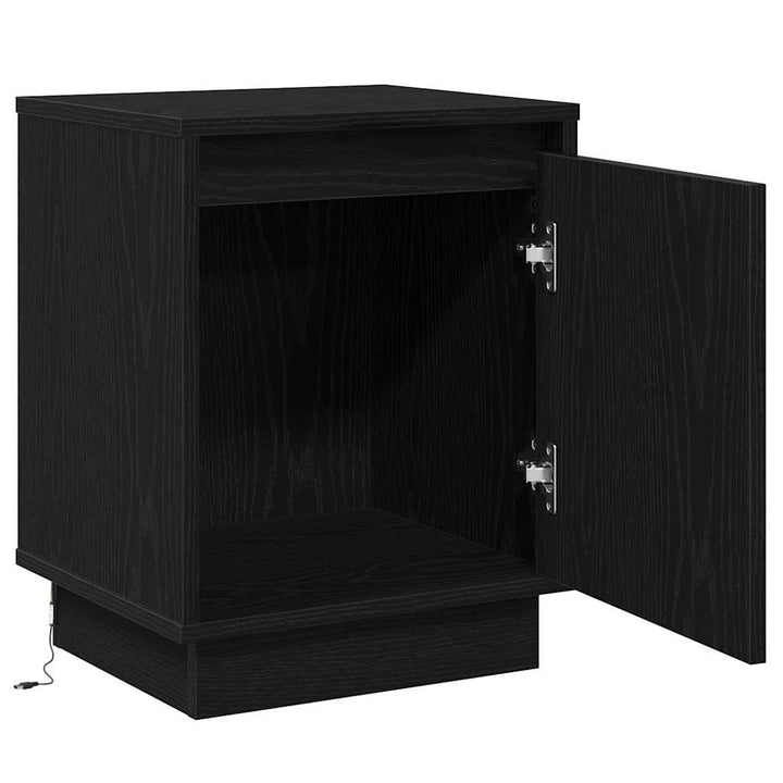 Natskab 2 pcs Sort eg 39 x 34,5 x 50 cm Konstrueret træ