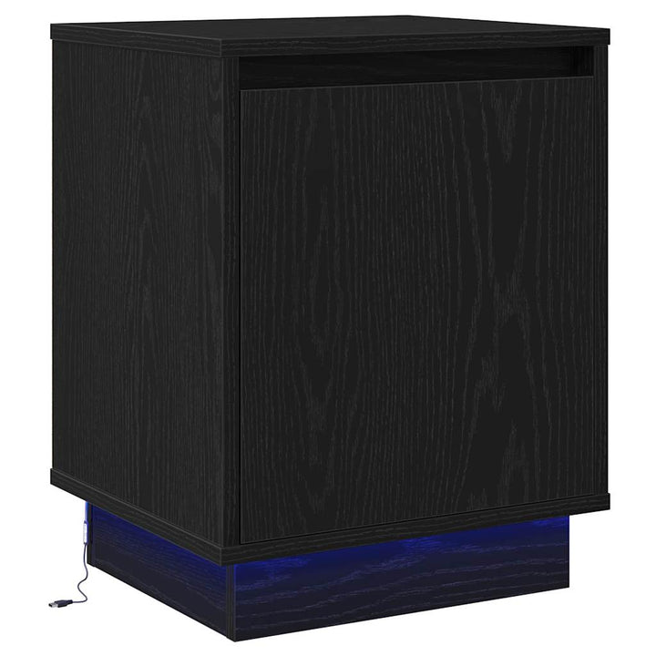 Natskab 2 pcs Sort eg 39 x 34,5 x 50 cm Konstrueret træ