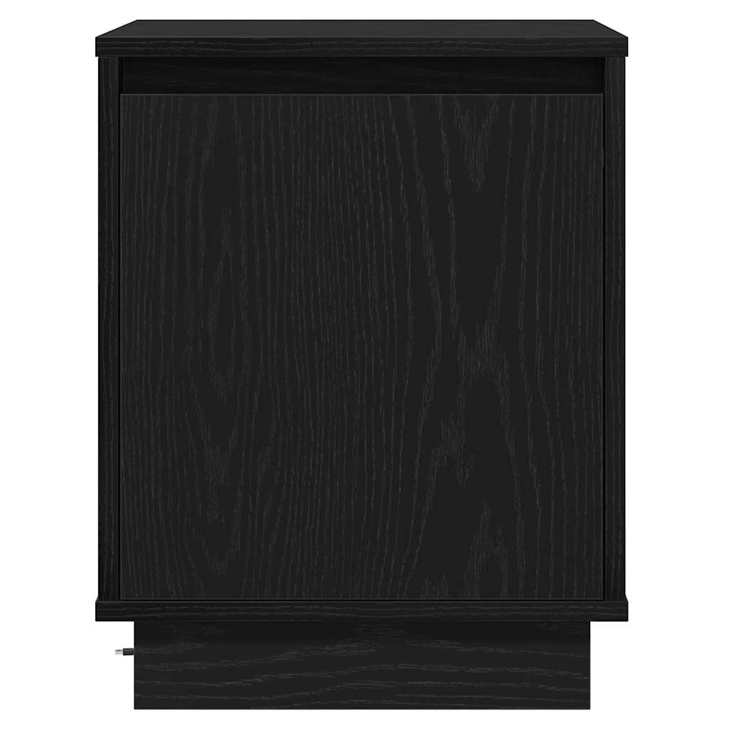 Natskab 2 pcs Sort eg 39 x 34,5 x 50 cm Konstrueret træ