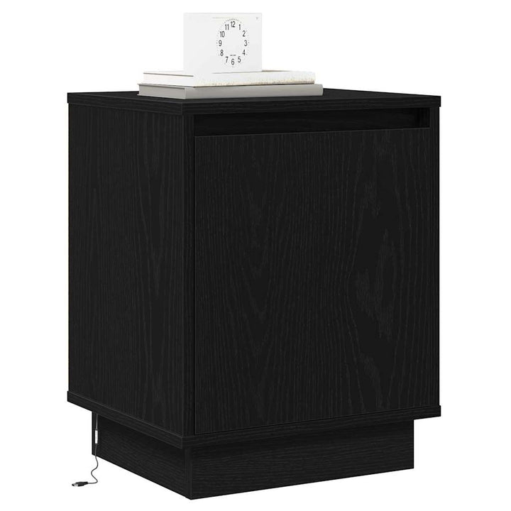 Natskab 2 pcs Sort eg 39 x 34,5 x 50 cm Konstrueret træ