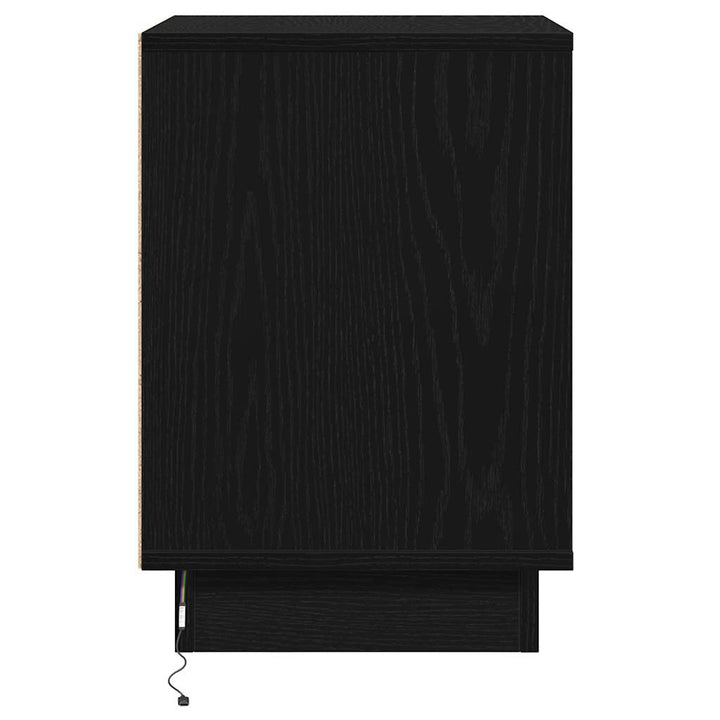 Natskab 2 pcs Sort eg 39 x 34,5 x 50 cm Konstrueret træ