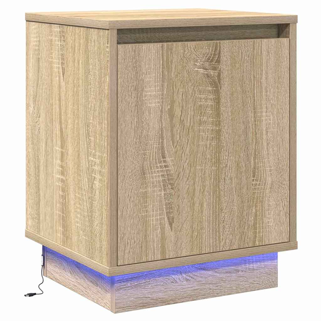Natskab 2 pcs Sonoma eg 39 x 34,5 x 50 cm Konstrueret træ