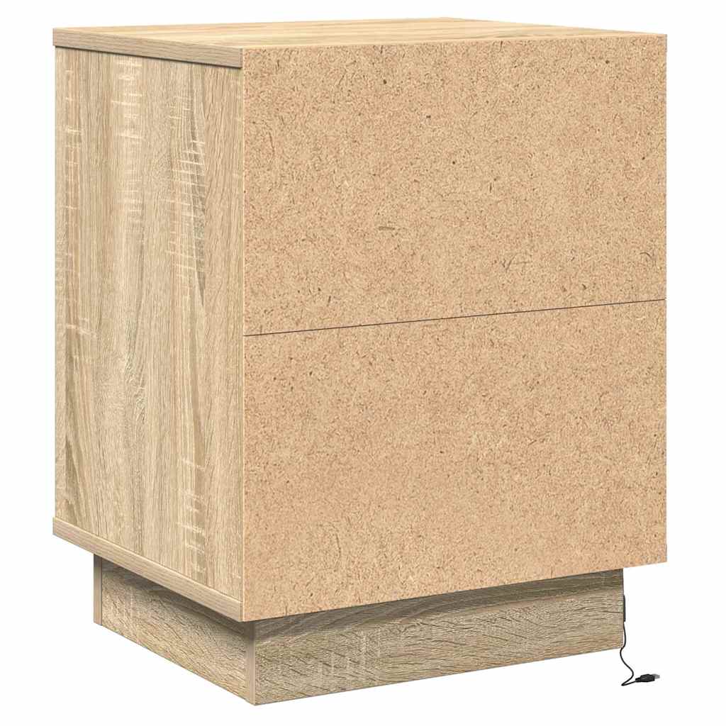 Natskab 2 pcs Sonoma eg 39 x 34,5 x 50 cm Konstrueret træ