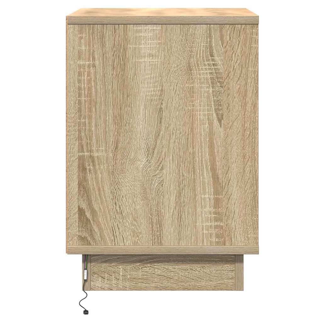 Natskab 2 pcs Sonoma eg 39 x 34,5 x 50 cm Konstrueret træ