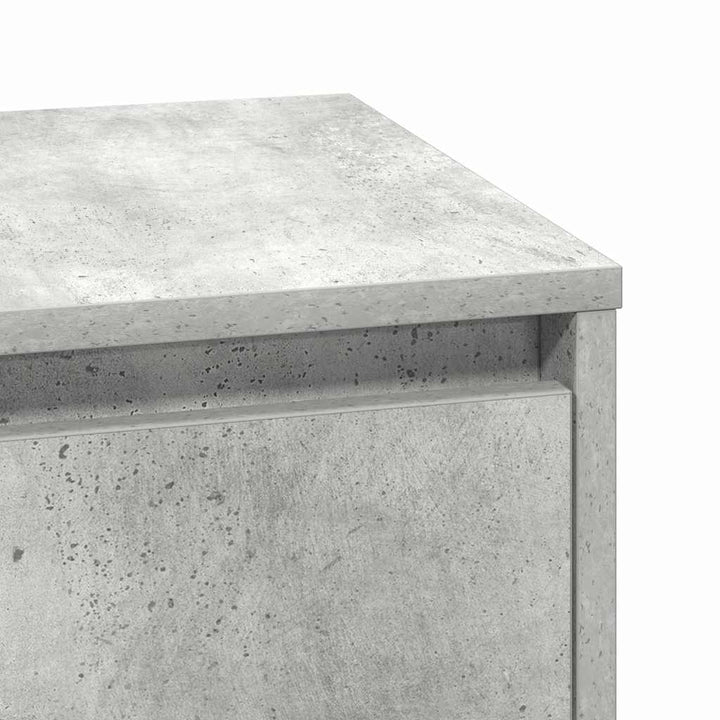 Natskab 2 pcs Beton Grå 39 x 34,5 x 50 cm Konstrueret træ