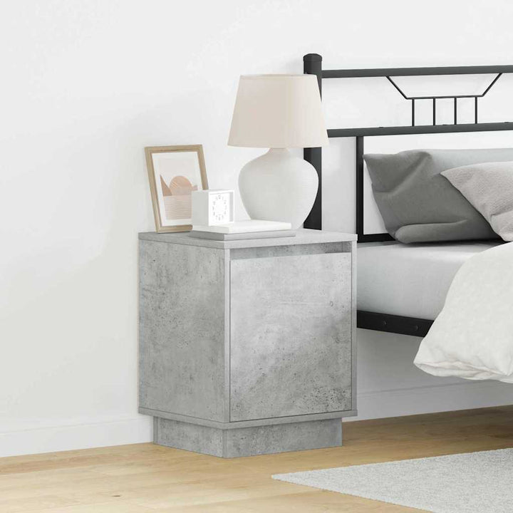 Natskab 2 pcs Beton Grå 39 x 34,5 x 50 cm Konstrueret træ