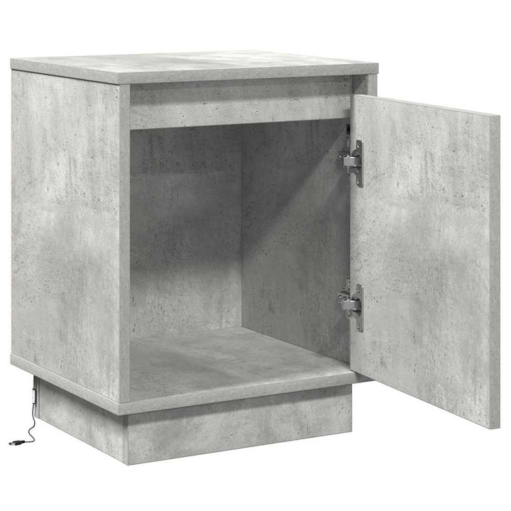 Natskab 2 pcs Beton Grå 39 x 34,5 x 50 cm Konstrueret træ