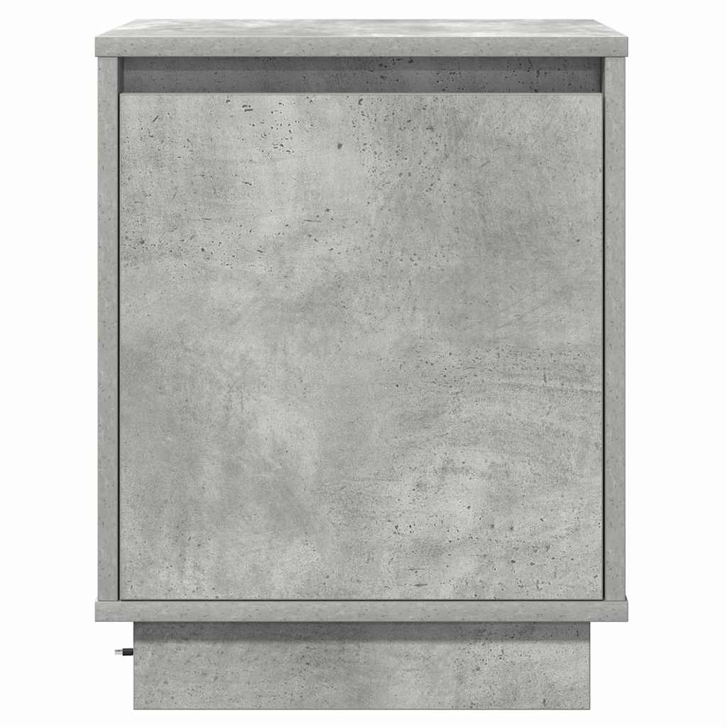Natskab 2 pcs Beton Grå 39 x 34,5 x 50 cm Konstrueret træ