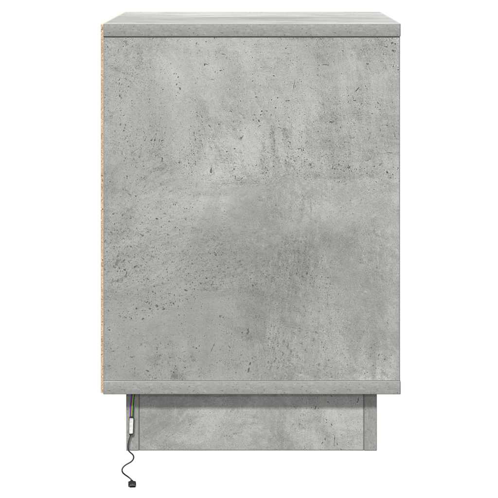 Natskab 2 pcs Beton Grå 39 x 34,5 x 50 cm Konstrueret træ