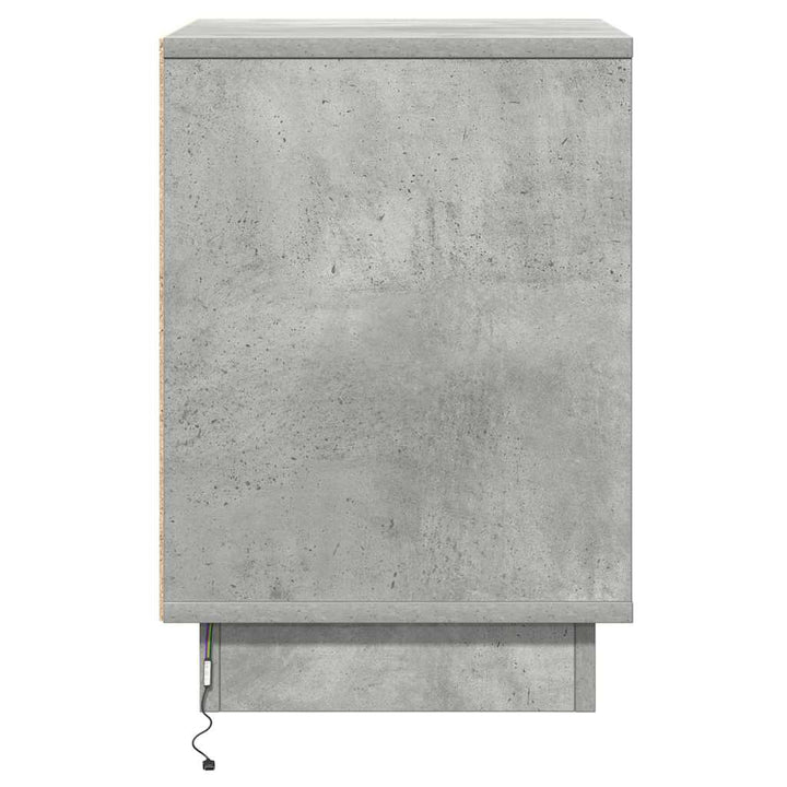 Natskab 2 pcs Beton Grå 39 x 34,5 x 50 cm Konstrueret træ