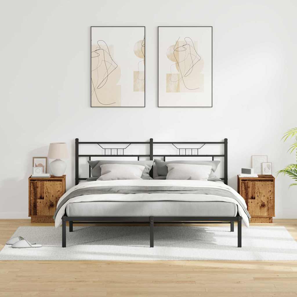 Natskab 2 pcs Gammelt træ 39 x 34,5 x 50 cm Konstrueret træ
