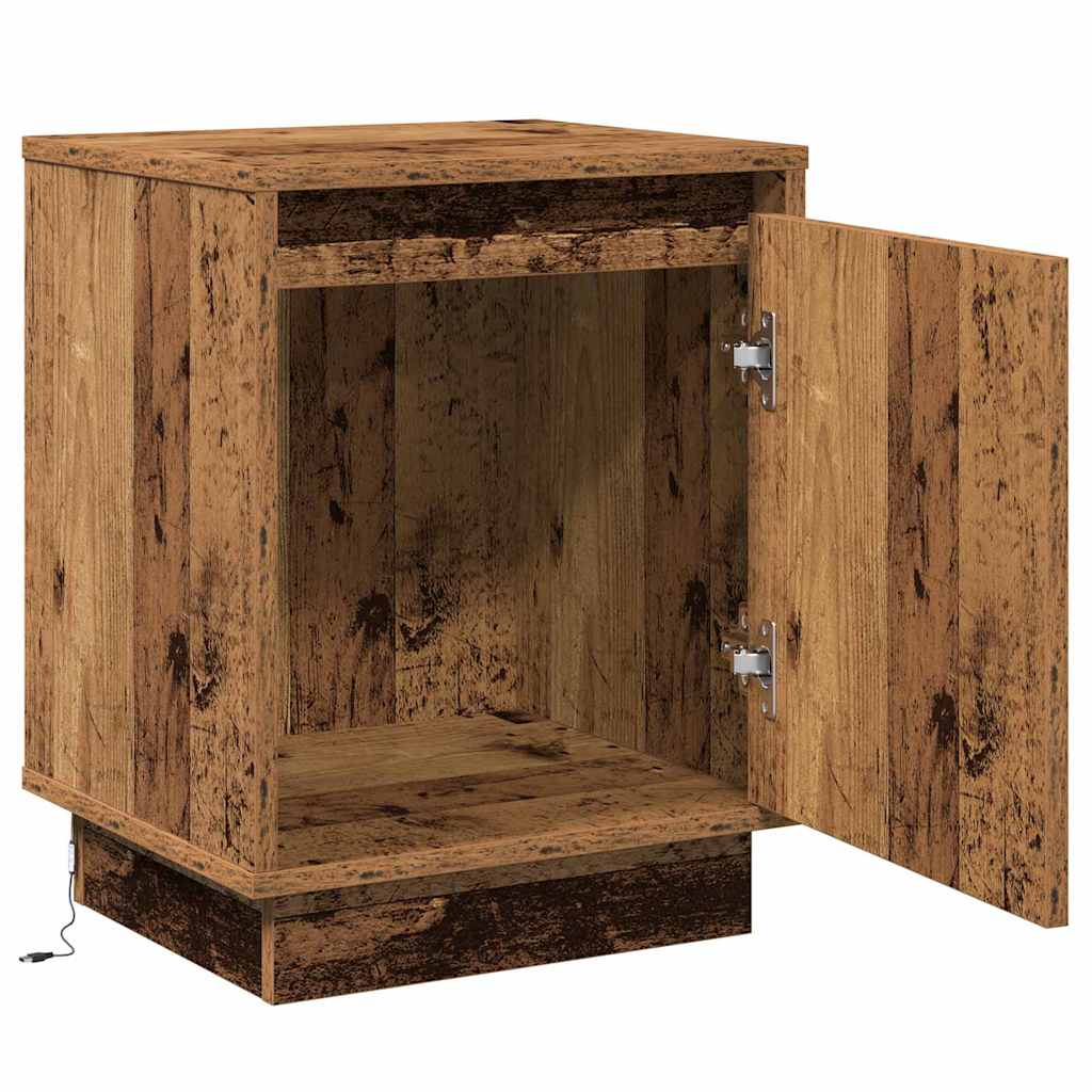 Natskab 2 pcs Gammelt træ 39 x 34,5 x 50 cm Konstrueret træ
