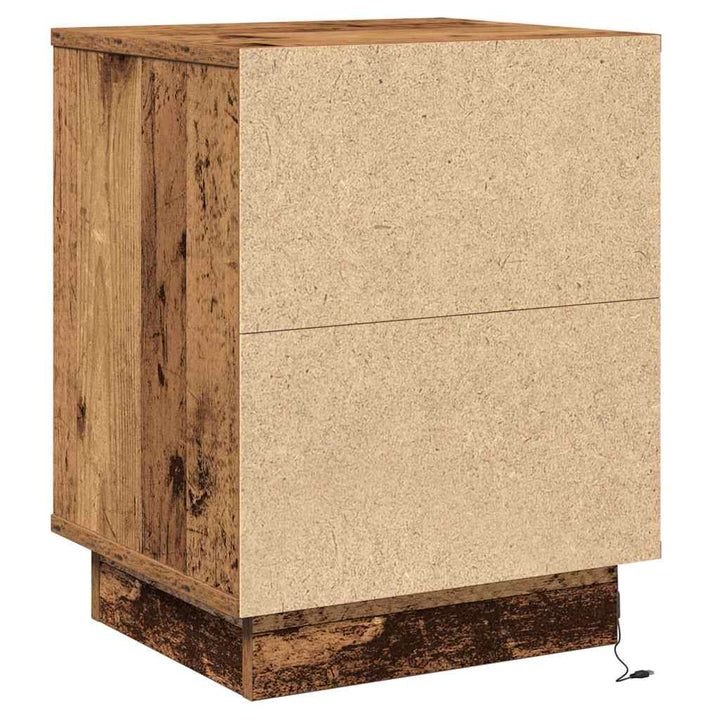 Natskab 2 pcs Gammelt træ 39 x 34,5 x 50 cm Konstrueret træ