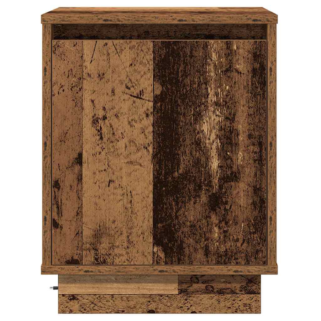 Natskab 2 pcs Gammelt træ 39 x 34,5 x 50 cm Konstrueret træ