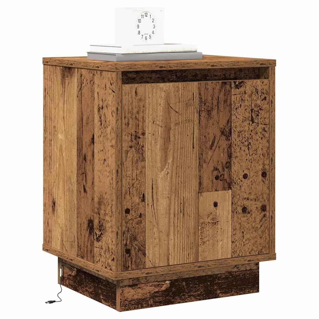 Natskab 2 pcs Gammelt træ 39 x 34,5 x 50 cm Konstrueret træ