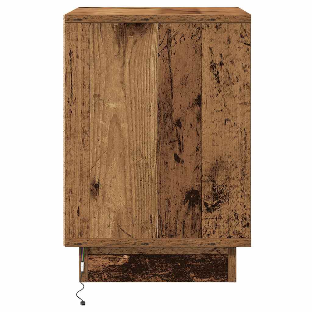 Natskab 2 pcs Gammelt træ 39 x 34,5 x 50 cm Konstrueret træ