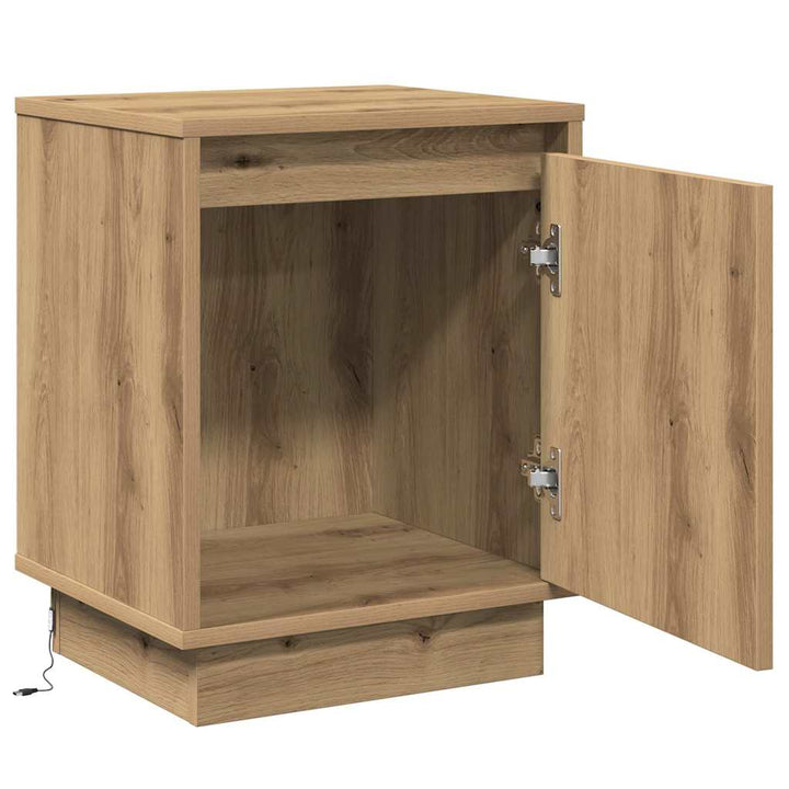 Natskab 2 pcs Artisan Egetræ 39 x 34,5 x 50 cm Konstrueret træ