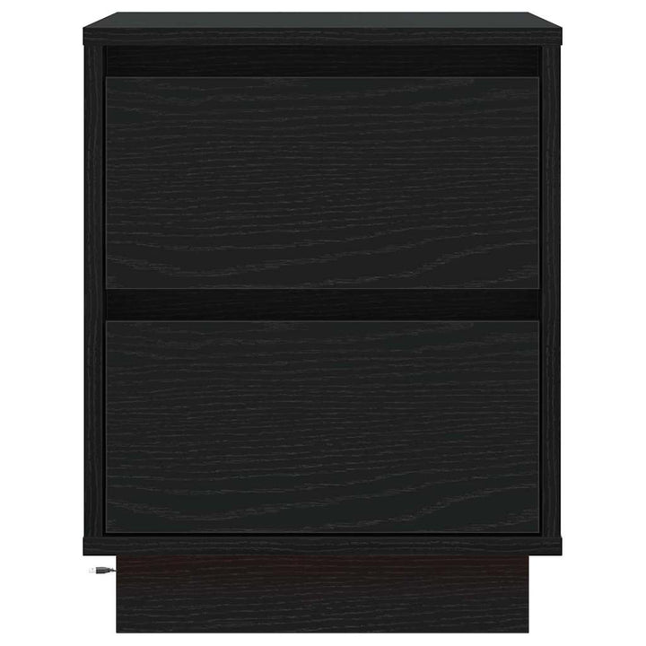 Natskab 2 pcs Sort eg 39 x 34,5 x 50 cm Konstrueret træ