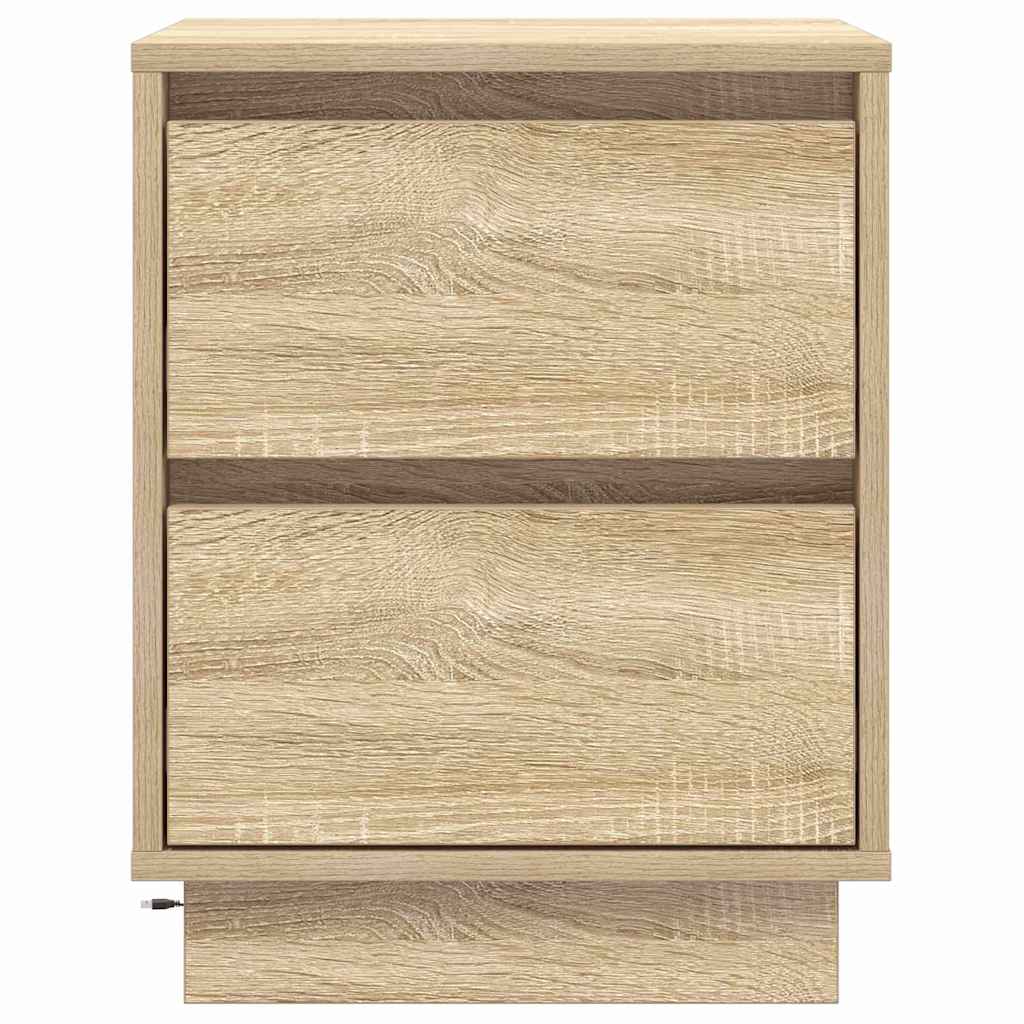 Natskab 2 pcs Sonoma eg 39 x 34,5 x 50 cm Konstrueret træ