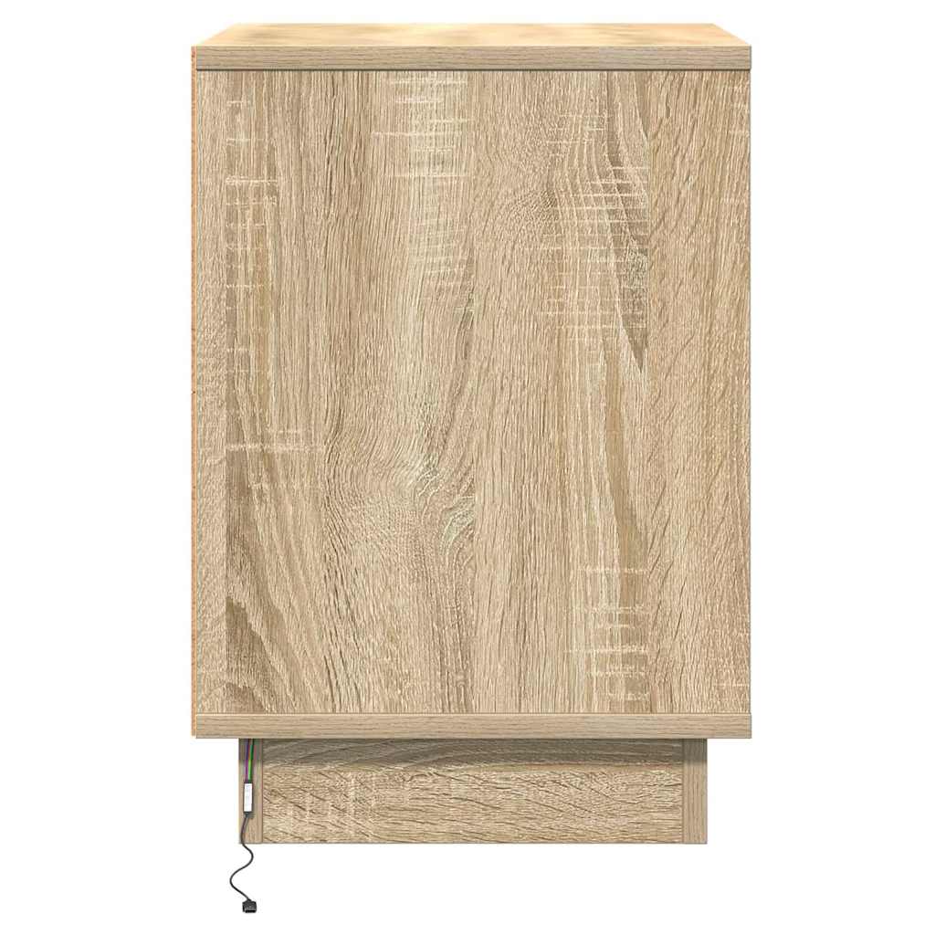 Natskab 2 pcs Sonoma eg 39 x 34,5 x 50 cm Konstrueret træ