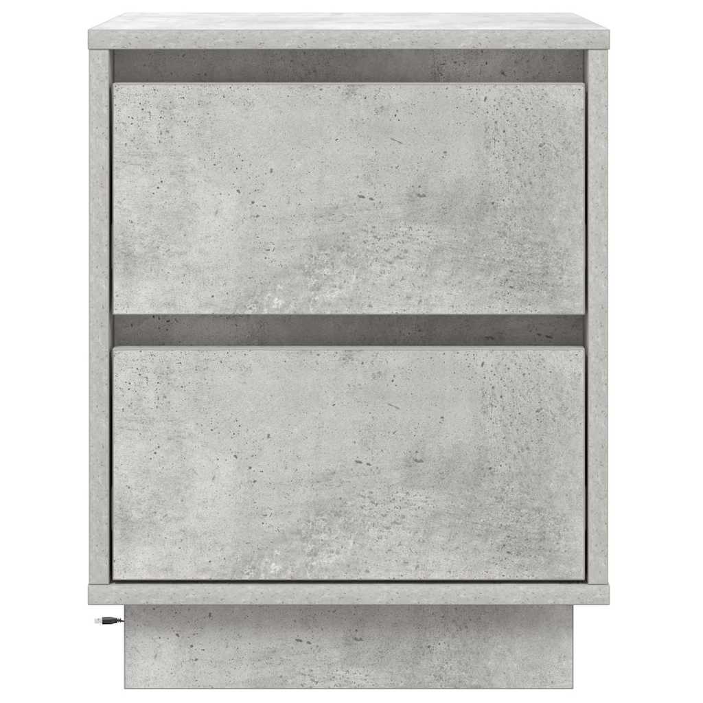 Natskab 2 pcs Beton Grå 39 x 34,5 x 50 cm Konstrueret træ