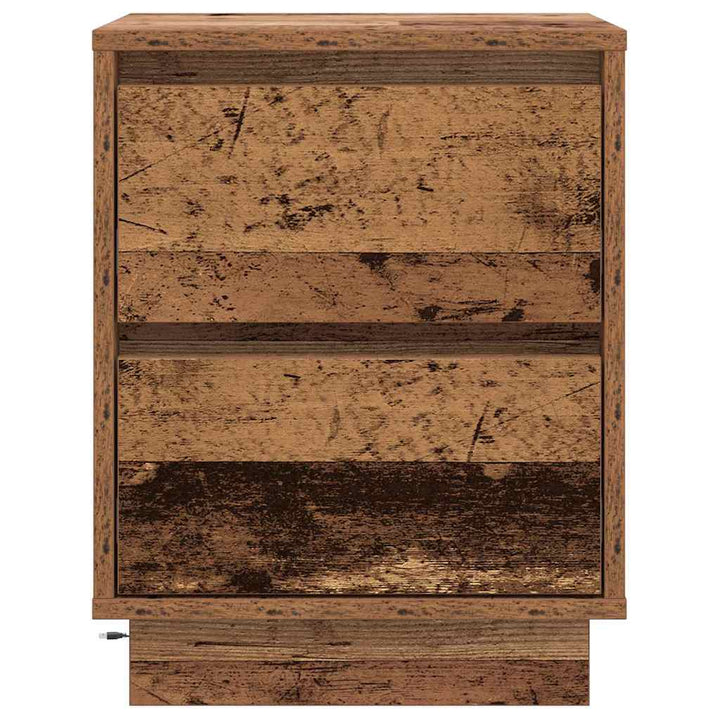 Natskab 2 pcs Gammelt træ 39 x 34,5 x 50 cm Konstrueret træ