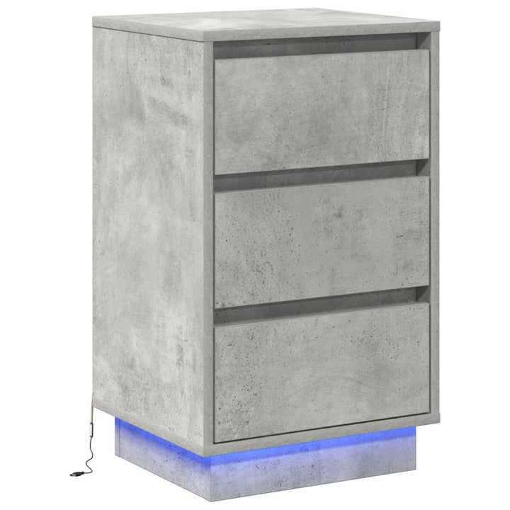 Natskab med skuffe Beton Grå 39 x 34,5 x 65 cm Konstrueret træ