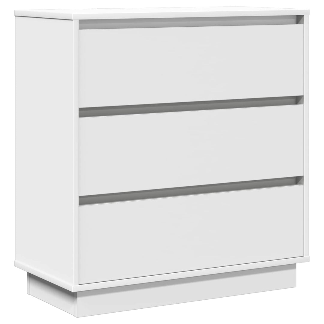 Natskab med skuffe Hvid 71 x 34,5 x 75 cm Konstrueret træ