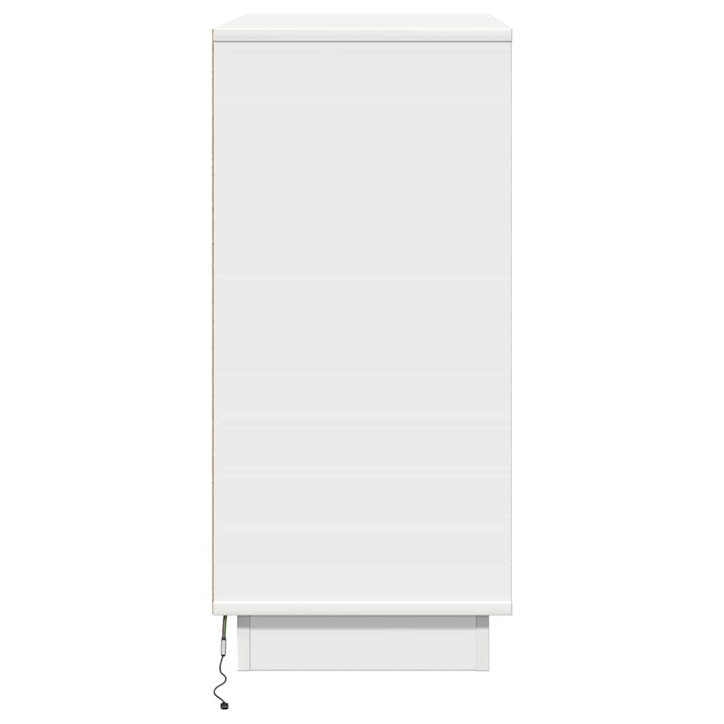 Natskab Hvid 71 x 34,5 x 75 cm Konstrueret træ