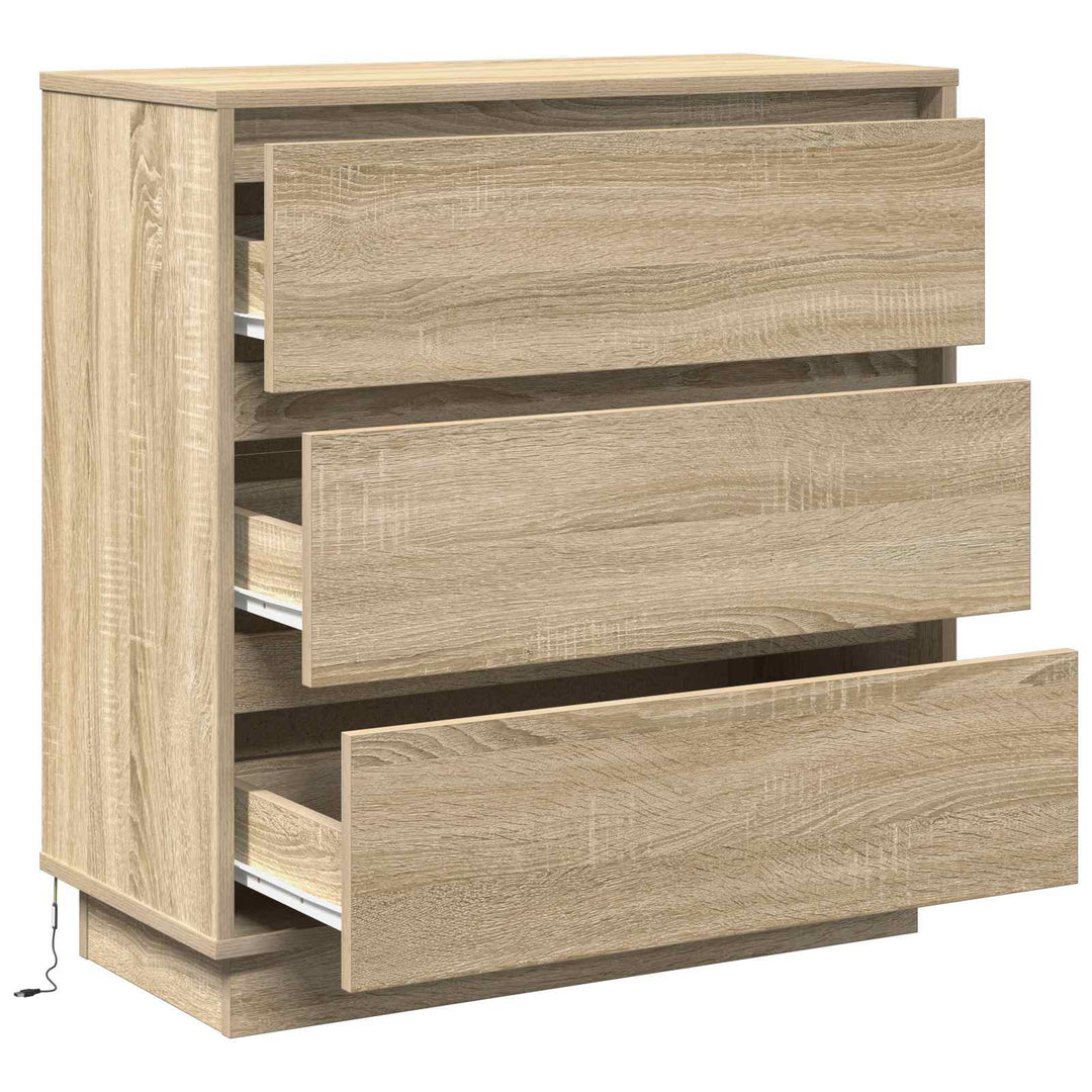 Natskab med skuffe Sonoma eg 71 x 34,5 x 75 cm Konstrueret træ