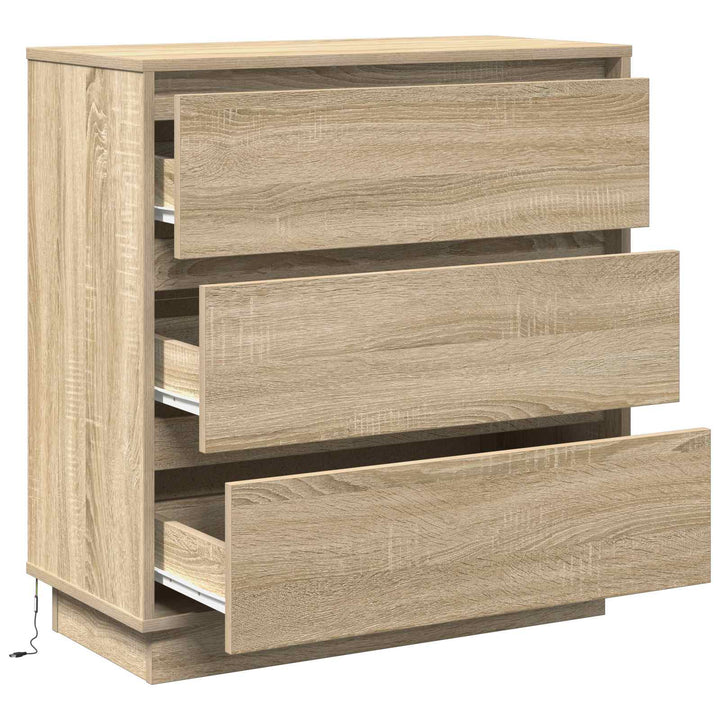 Natskab med skuffe Sonoma eg 71 x 34,5 x 75 cm Konstrueret træ