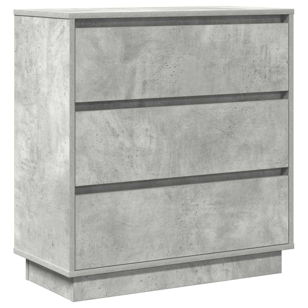 Natskab med skuffe Beton Grå 71 x 34,5 x 75 cm Konstrueret træ