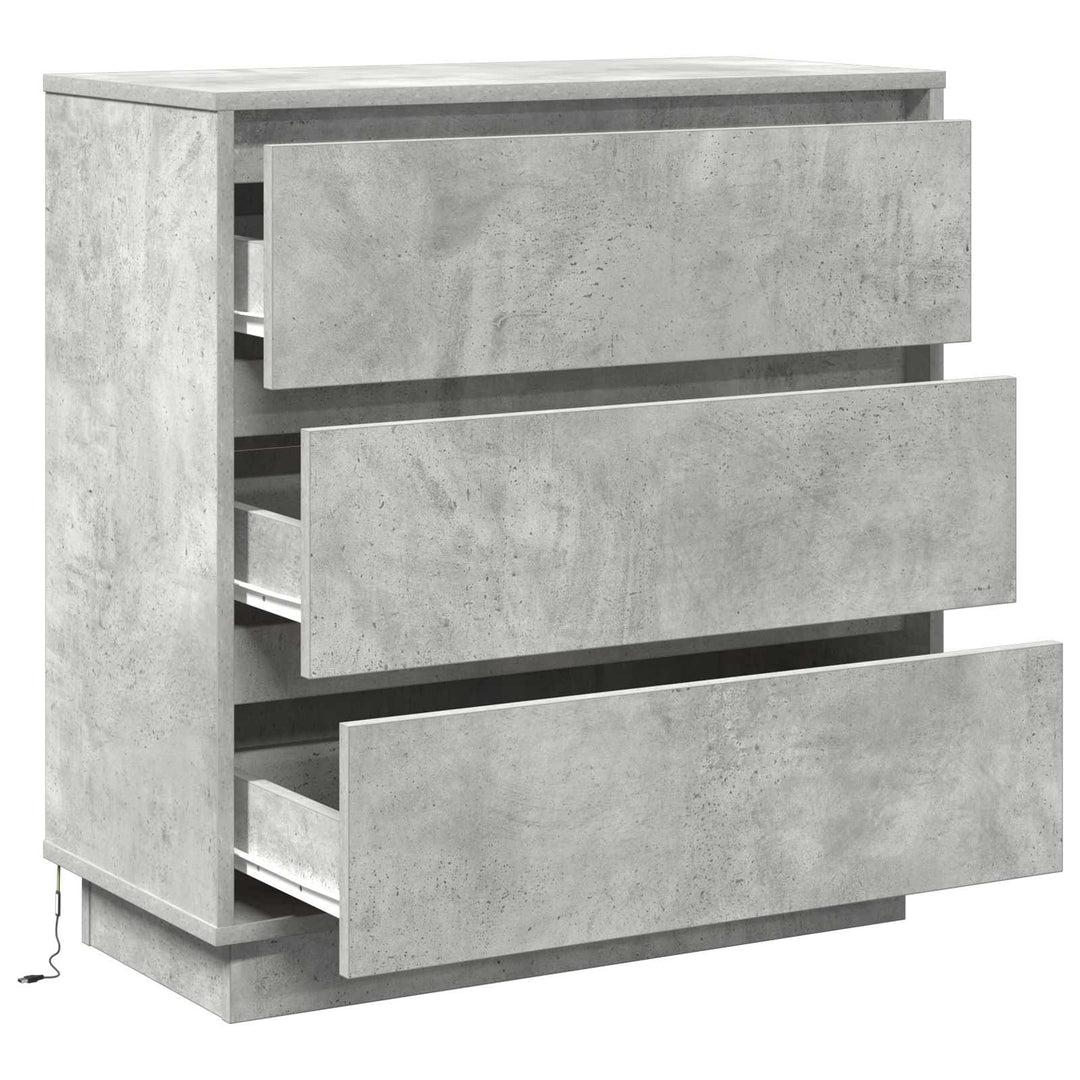 Natskab Beton Grå 71 x 34,5 x 75 cm Konstrueret træ