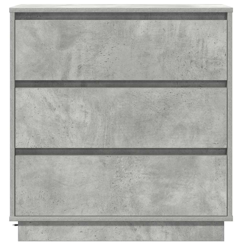 Natskab med skuffe Beton Grå 71 x 34,5 x 75 cm Konstrueret træ