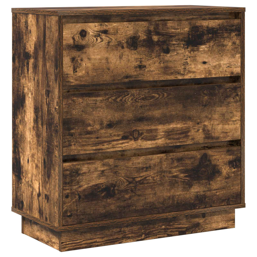 Natskab med skuffe Røget eg 71 x 34,5 x 75 cm Konstrueret træ