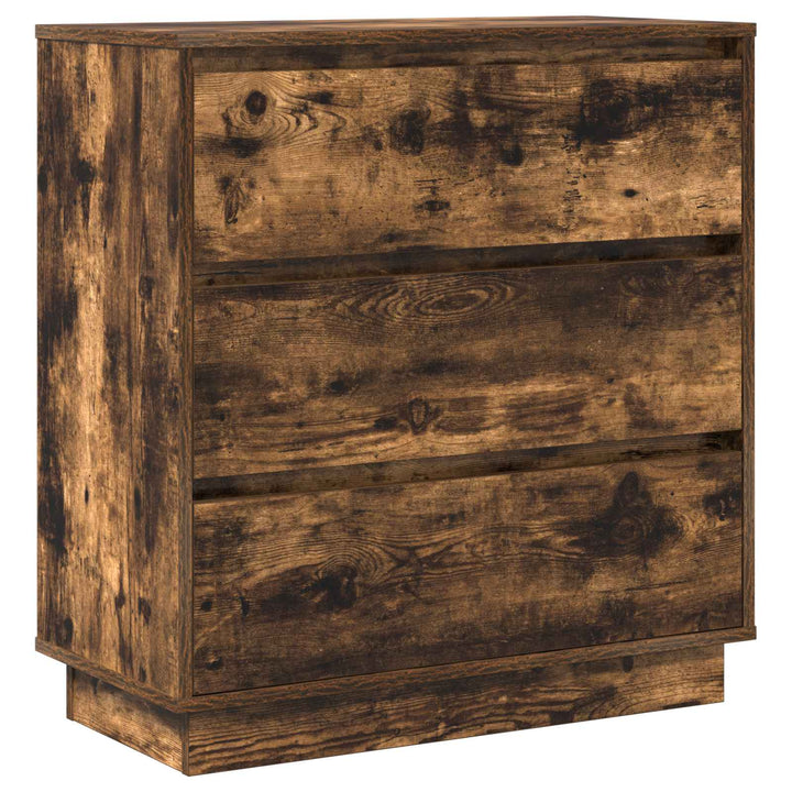 Natskab med skuffe Røget eg 71 x 34,5 x 75 cm Konstrueret træ