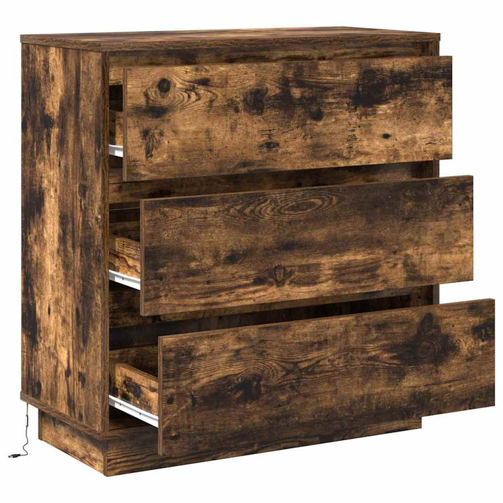 Natskab Røget eg 71 x 34,5 x 75 cm Konstrueret træ