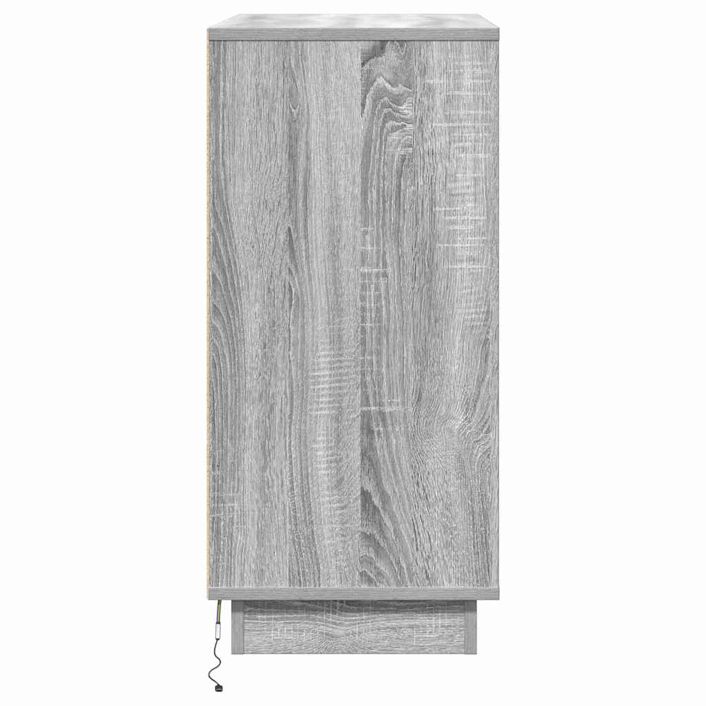 Natskab med skuffe Grå 71 x 34,5 x 75 cm Konstrueret træ