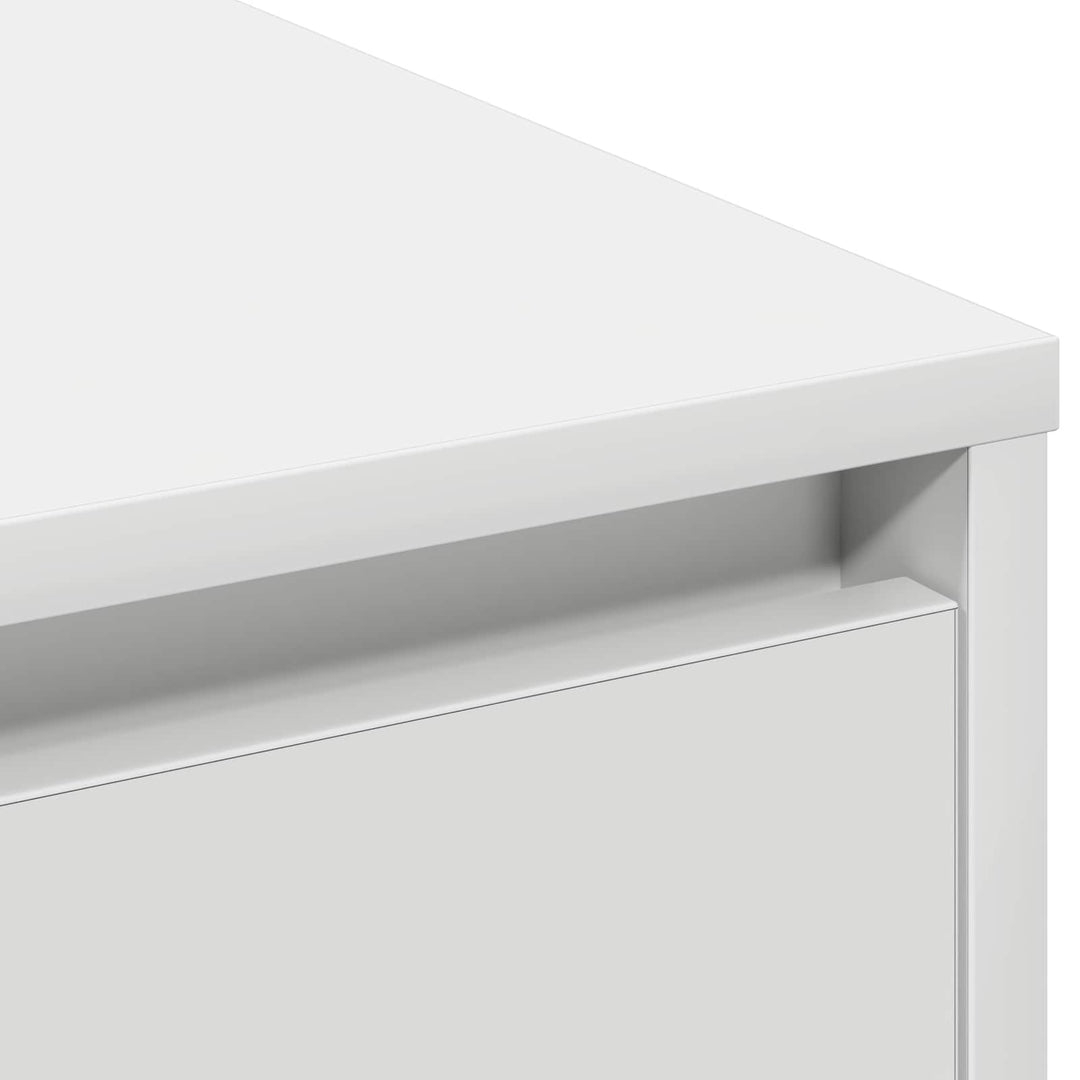 LED Sideboard Hvid 71 x 34,5 x 75 cm Konstrueret træ