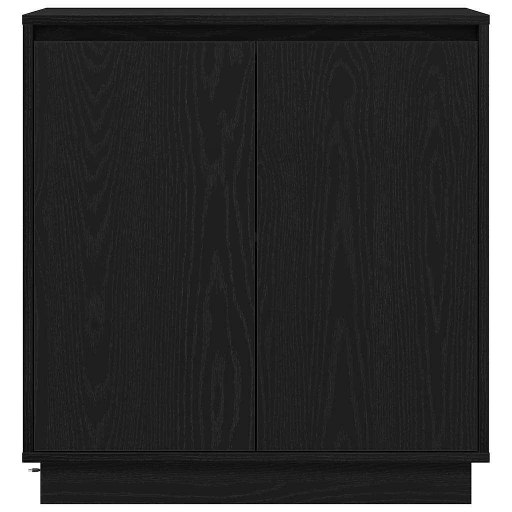 LED Sideboard Sort eg 71 x 34,5 x 75 cm Konstrueret træ