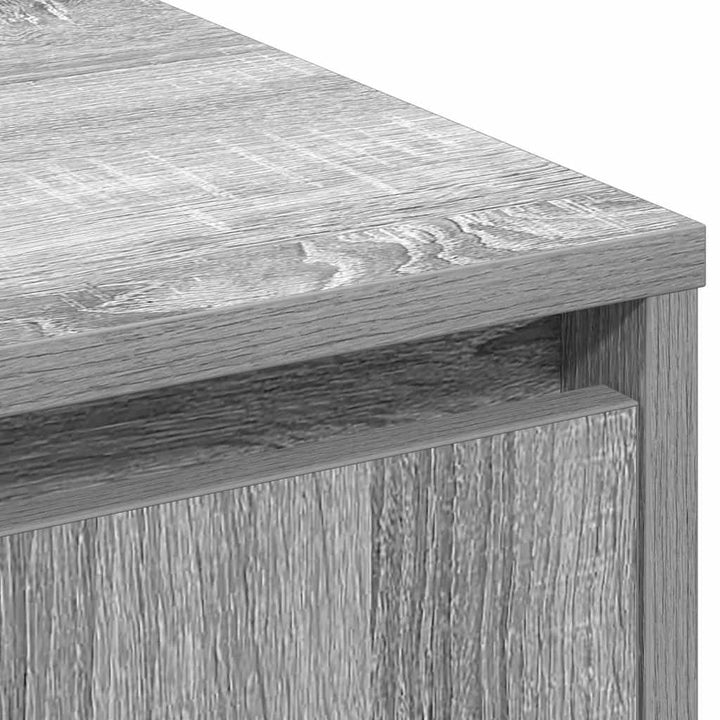 LED Sideboard Grå sonoma-eg 71 x 34,5 x 75 cm Konstrueret træ