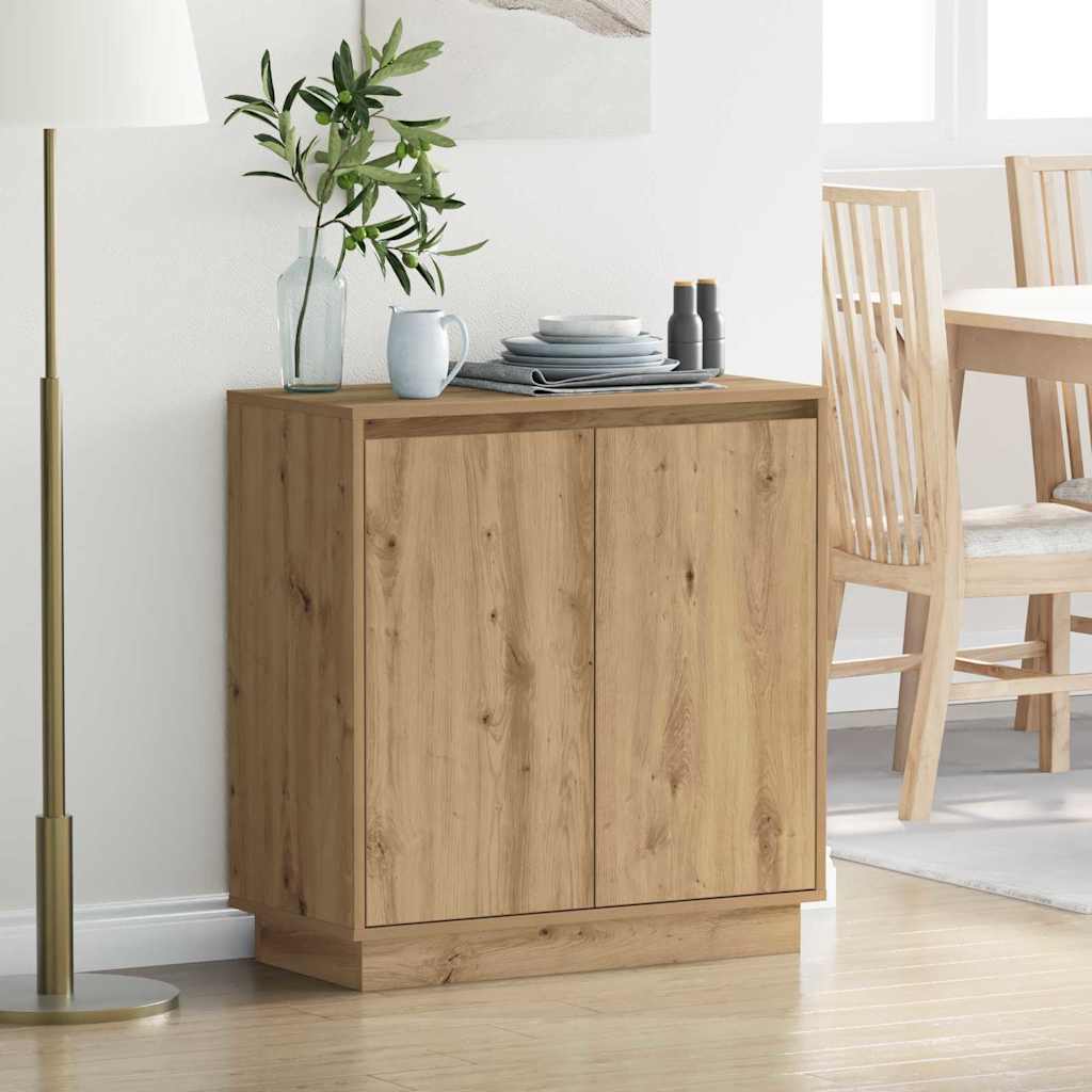 LED Sideboard Artisan-eg 71 x 34,5 x 75 cm Konstrueret træ